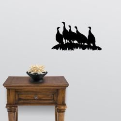 Turkey Flock Wall Decal