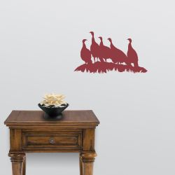 Turkey Flock Wall Decal