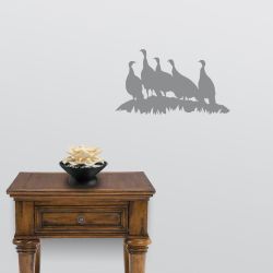 Turkey Flock Wall Decal