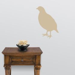 Partridge on Alert Wall Decal