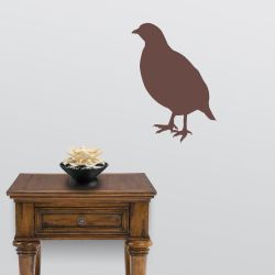 Partridge on Alert Wall Decal