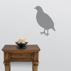 Partridge on Alert Wall Decal