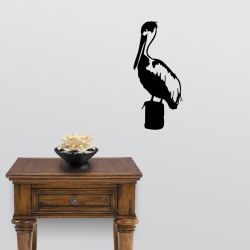 Standing Pelican Wall Decal