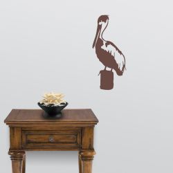 Standing Pelican Wall Decal