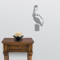 Standing Pelican Wall Decal