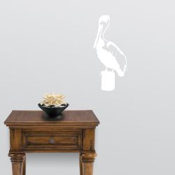 Standing Pelican Wall Decal