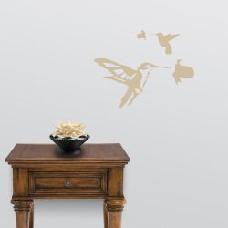 Detailed Hummingbirds Wall Decal