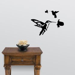 Detailed Hummingbirds Wall Decal