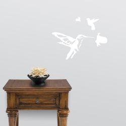 Detailed Hummingbirds Wall Decal