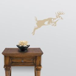 Leaping Whitetail Deer Wall Decal