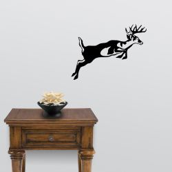 Leaping Whitetail Deer Wall Decal