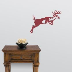 Leaping Whitetail Deer Wall Decal