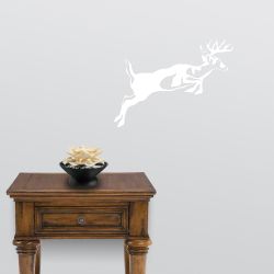 Leaping Whitetail Deer Wall Decal