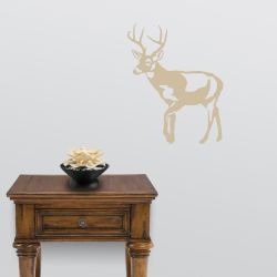 Cautious Buck Wall Decal