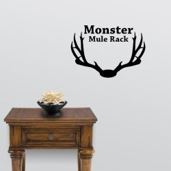 Monster MuleDeer Rack Wall Decal