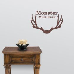 Monster MuleDeer Rack Wall Decal