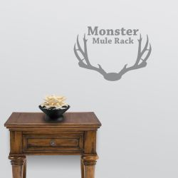 Monster MuleDeer Rack Wall Decal