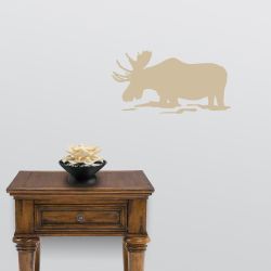 Feeding Moose Wall Decal