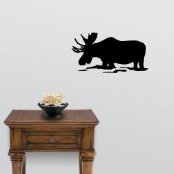 Feeding Moose Wall Decal