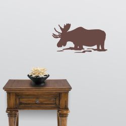 Feeding Moose Wall Decal