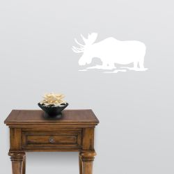 Feeding Moose Wall Decal