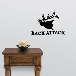 Rack Attack Elk Wall Decal