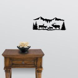 High Country Harem Elk Wall Decal