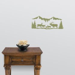 High Country Harem Elk Wall Decal