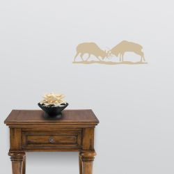 Elk Battle Mural Wall Decal