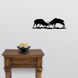 Elk Battle Mural Wall Decal