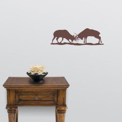 Elk Battle Mural Wall Decal