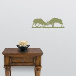 Elk Battle Mural Wall Decal