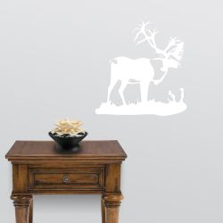 Bull Caribou Wall Decal