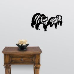 Mother Grizzly and Cubs Wall Decal