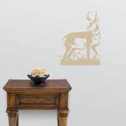 Pronghorn Antelope Detail Wall Decal