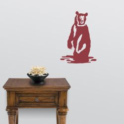 Detailed Grizzly Standing Wall Decal