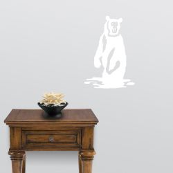 Detailed Grizzly Standing Wall Decal