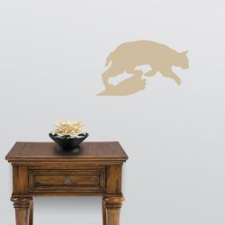 Bobcat on the Hunt Wall Decal