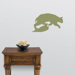 Bobcat on the Hunt Wall Decal