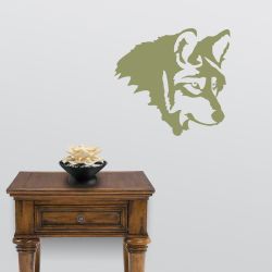 Wolf Profile Wall Decal