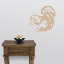 Squirrel with Acorn Decal