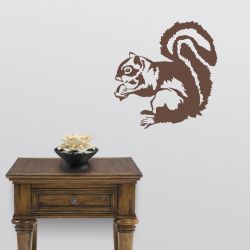 Squirrel with Acorn Decal