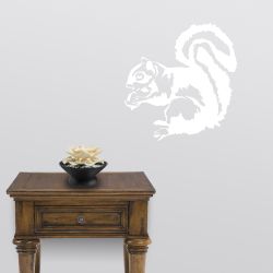 Squirrel with Acorn Decal