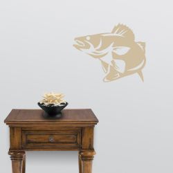 Walleye Striking Wall Decal