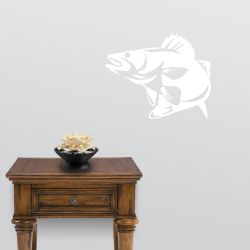 Walleye Striking Wall Decal