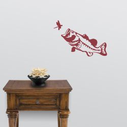 Big Mouth Largemouth Bass Wall Decal