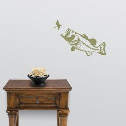 Big Mouth Largemouth Bass Wall Decal