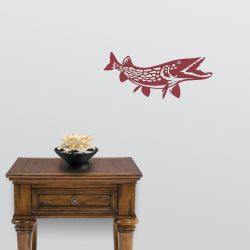 Northern Pike Detailed Wall Decal