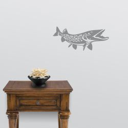Northern Pike Detailed Wall Decal