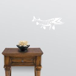 Northern Pike Detailed Wall Decal